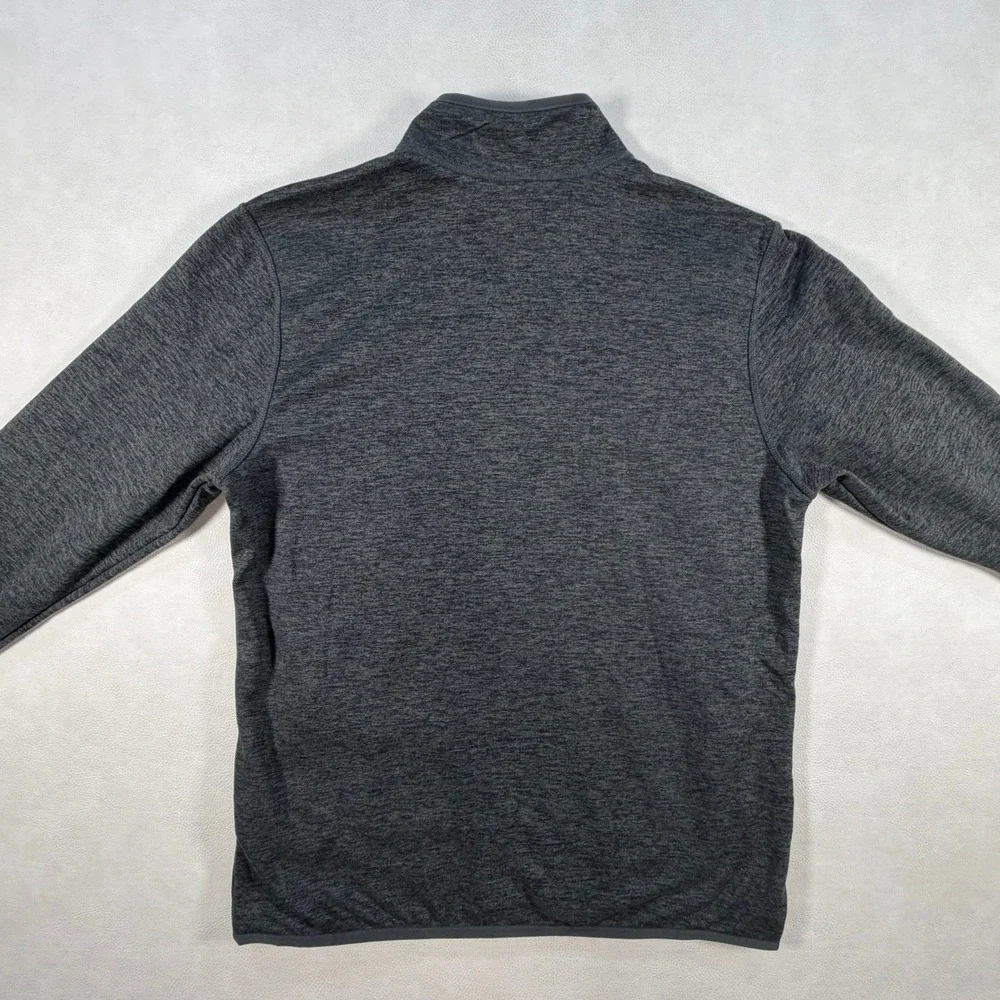 The North Face Mens Large Skyline Full Zip Fleece Jacket Dark Gray Penske Logo